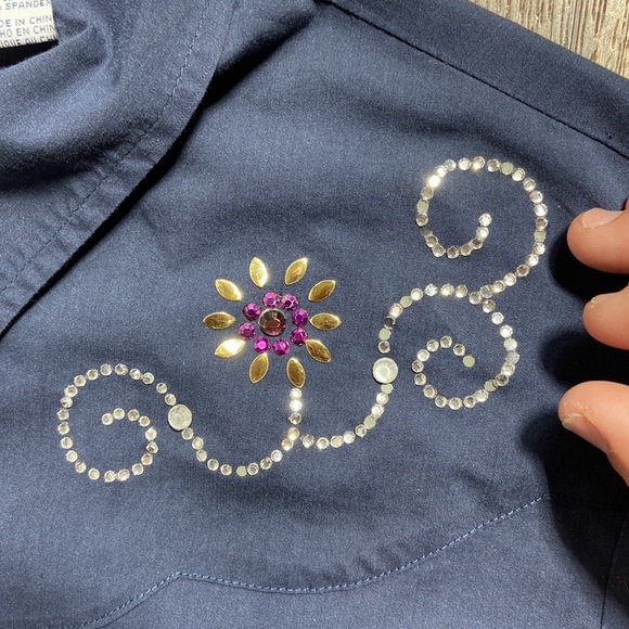 Roper Embellished Long Sleeve Button Down Shirt Size Extra Large - Picture 12 of 12